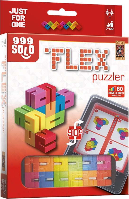 Foto: 999 games flex puzzler original breinbreker uitdagende puzzel als fidget toy stimuleert het ruimtelijk inzicht educatief spel fidget toy solo spel klein cadeautje kerstcadeau