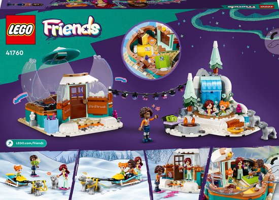LEGO Friends Iglo vakantieavontuur Speelgoed Winter Glamping Set met Speelgoed Hond - 41760 - LEGO