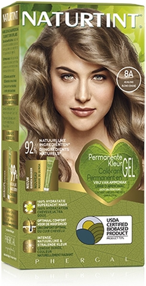 Bol.com 8A As Blond - NATURTINT - 170ml - Vegan - Ammoniakvrij - BioBased Certified - Microplastic FREE aanbieding
