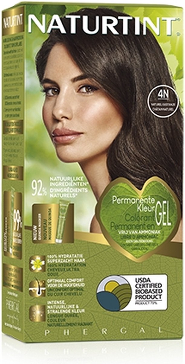 Naturtint Permanente Kleuring 4N Naturel Kastanje 160ML