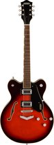 Gretsch G5622 Electromatic Center Block Double-Cut V-Stoptail Claret Burst - Semi-akoestische gitaar