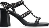 Sacha - Dames - Zwarte sandalen met hak - Maat 36
