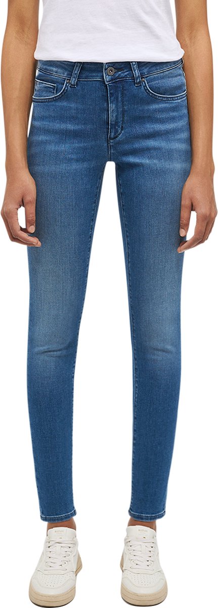 Mustang Dames Jeans Broeken SHELBY skinny Fit Blauw 24W / 32L Volwassenen