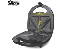 DSP KC1235 Tosti-ijzer – 750W – Voor 4 sneden brood – Zwart
