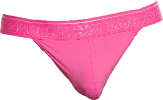 Garçon Neon Pink Thong - MAAT S - Heren Ondergoed - String voor Man - Mannen String
