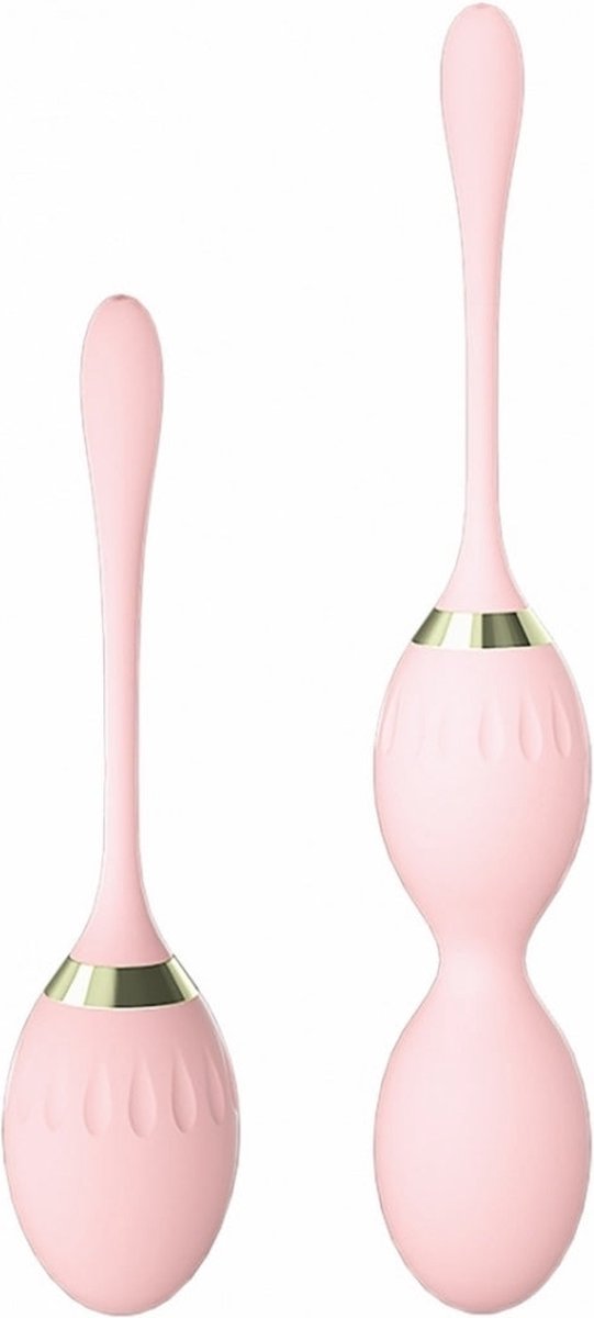 Goedkoopste Argus - Super Luxe Duo Kegel Balls - Roze Met Goud Accenten