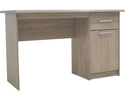 Bureau Royce Sonoma - MDF - 121x60cm - Met opbergruimte - Hoogte 75 cm - Met lades