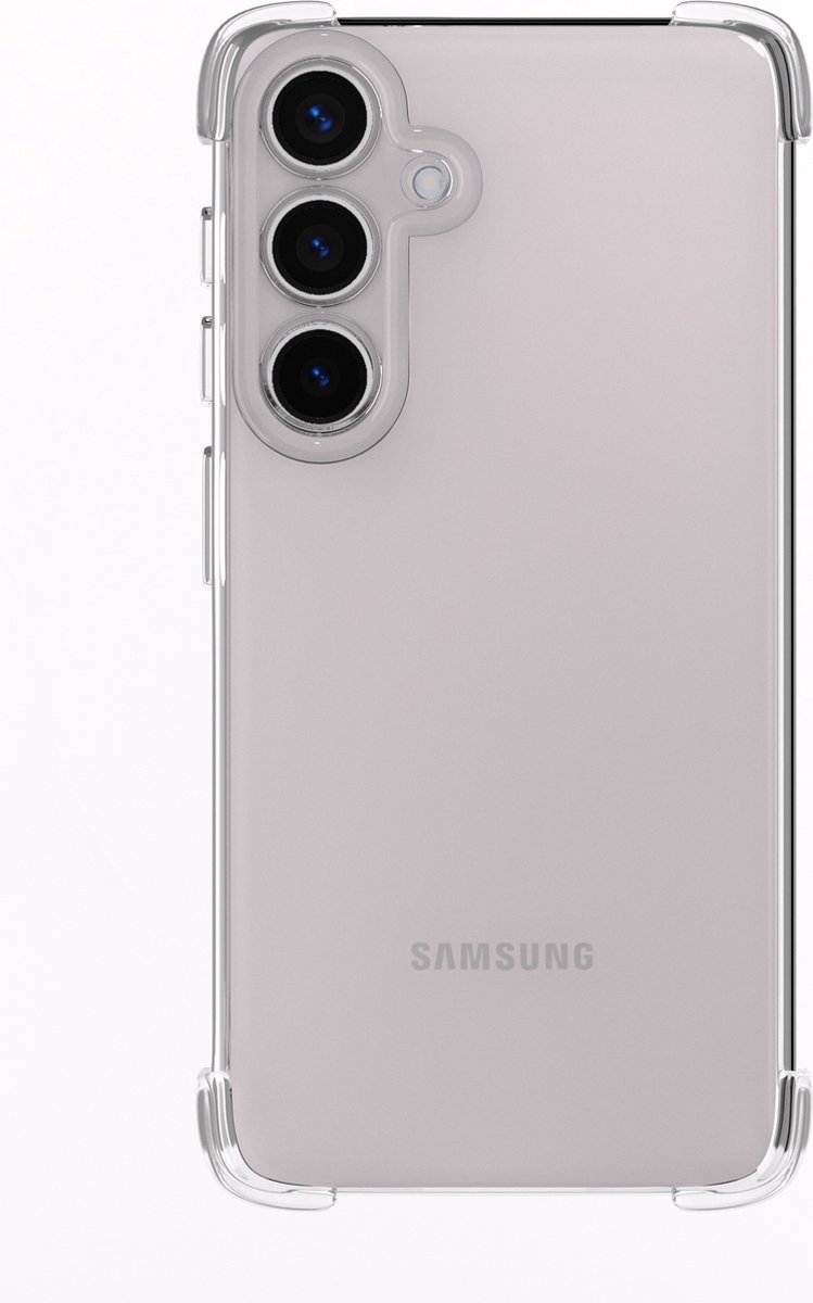 ShieldCase TPU shock case - geschikt voor Samsung Galaxy S24 - schokbestendige Samsung Galaxy S24 hoesje - TPU Materiaal - transparant