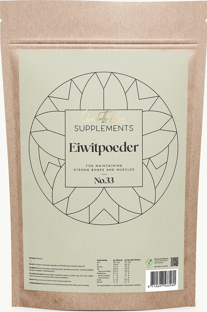 Whey Eiwitpoeder Vanille (Proteïne) | 500 gram | Supplement voor Spieropbouw & Herstel | CL Health by Charlotte Labee