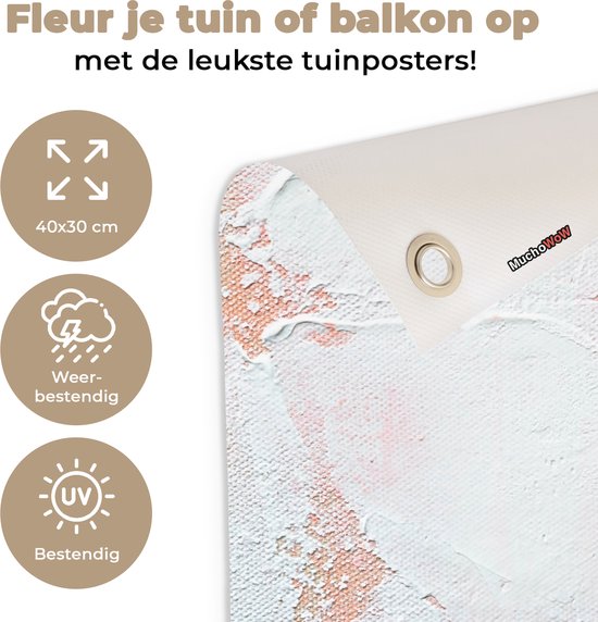 Décoration de Jardin Peinture - Abstrait - Design - 40x30 cm - Toile de jardin - Poster extérieur