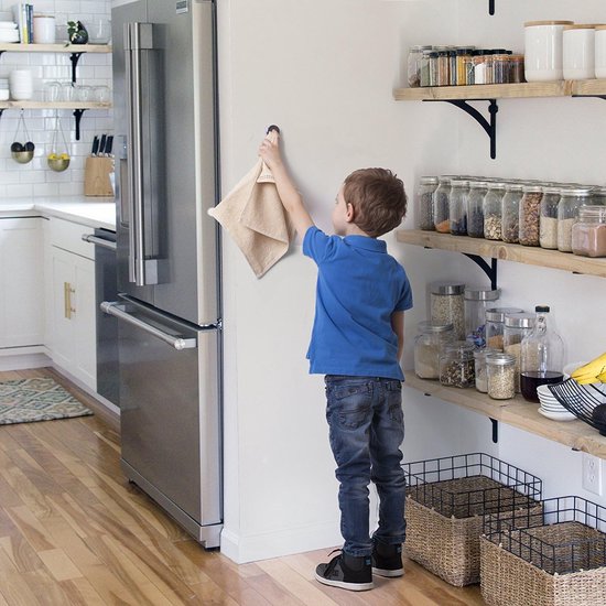 Handdoekhouder, zonder boren, voor badkamer, gastendoekhouder, zelfklevend, voor op de