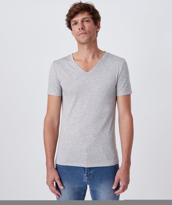 Damart - T-shirt met V-hals Climatyl - Heren - Grijs - (102-109) L