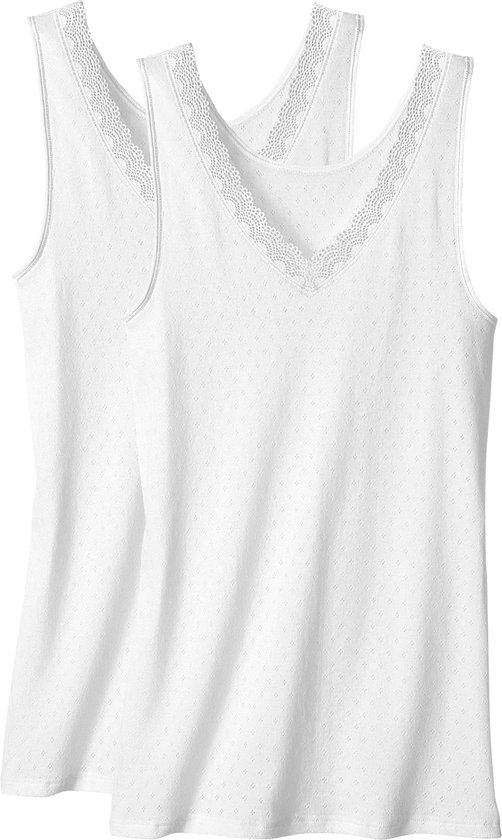 Damart - Sans manches - Femme - Wit - S