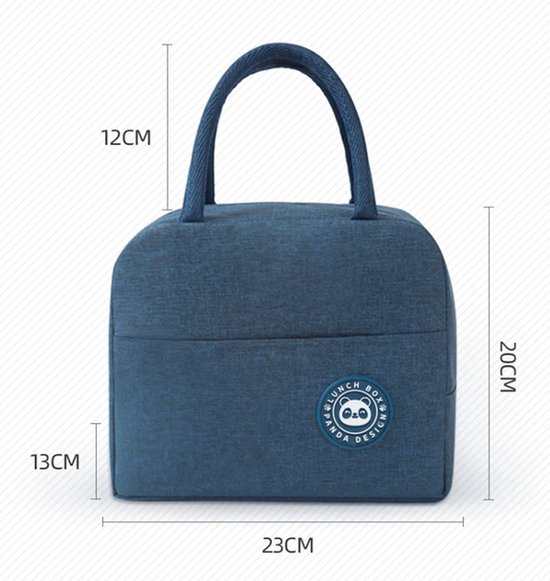Sac isotherme déjeuner - lunch bag adultes - enfants - lunch box - sac pique-nique - sac isotherme - coolbag - étanche - lunch bag - sac isotherme - Zwart