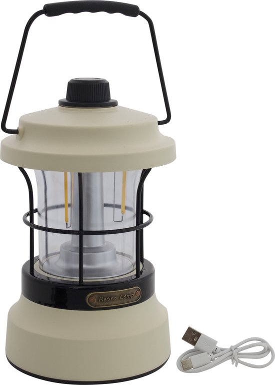 Eurotrail Retro Tafellamp - Ivoor — afbeelding 3