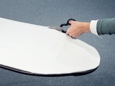 Leifheit strijkplank molton onderlaag - universele strijkplankvulling - max. 140 x 45 cm - 5 mm dikke molton - wit