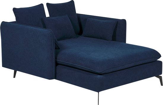 CHARMES - Chaise Longue - Donkerblauw - Polyester