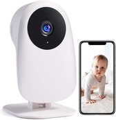 Intelectro Babyfoon - Wi-Fi Babymonitor met 1080p HD Camera - Eenvoudige Installatie - Tweewegs Audio - Intelligente Herkenning - Wi-Fi Connectiviteit - Meerdere Opslagmogelijkheden - Wit - Levering Sneller dan Aangegeven!