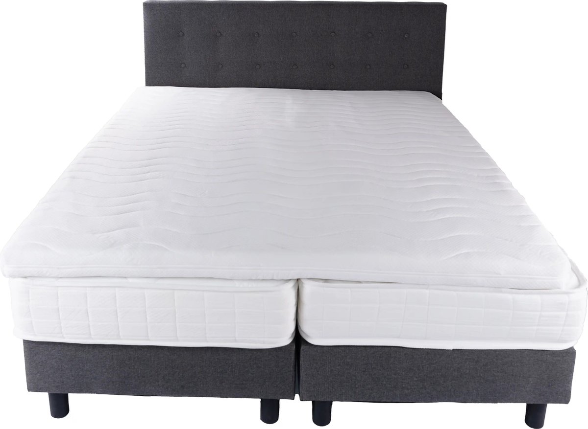 Grey Horizon Boxspring V1 160x200cm Grijs