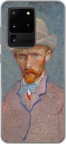 Geschikt voor Samsung Galaxy S20 Ultra hoesje - Zelfportret - Vincent van Gogh - Siliconen Telefoonhoesje