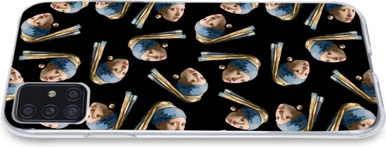 Coque Samsung Galaxy A52 5G - Boucle d'oreille Fille à la Perle - Motif - Vermeer - Siliconen