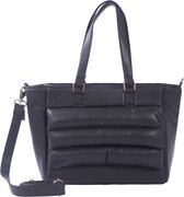 Chabo Bags - Donna Work Bag - Padded - 15 inch laptop - Leer - zwart