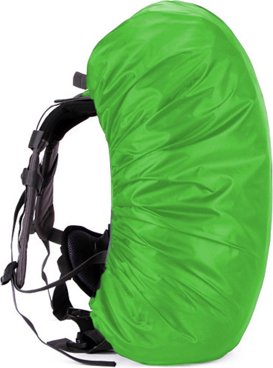 Luxe Waterdichte Rugzak Hoes - Reflecterende Regenhoes - 40 t/m 50 Liter - Groen - Maat L