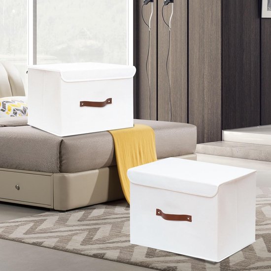 2 stuks opbergdozen voor kleding, 66 l, 50 x 40 x 33 cm