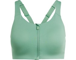 adidas Performance TLRD Impact Luxe High-Support Beha met Rits - Dames - Groen- 100C