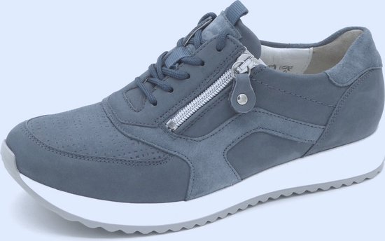 Waldläufer Dames Sneaker - 752003-305-263 Jeansblauw - Wijdte H - Maat 5½  (38.5) | bol