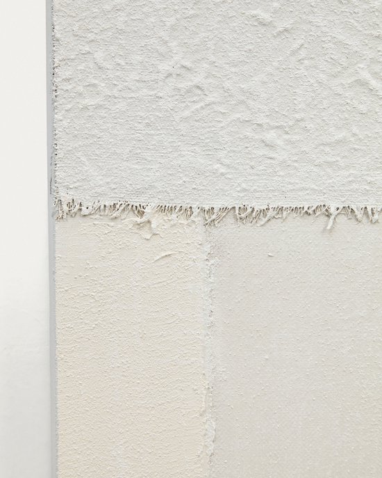 Kave Home - Set Pineda de 2 toiles abstraites blanches 30 x 40 cm