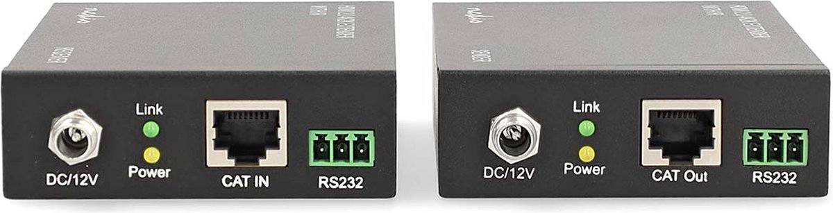 Nedis HDMI-Extender - Over Cat6 - tot 60 m - 4K@60Hz - 18 Gbps - Metaal - Antraciet