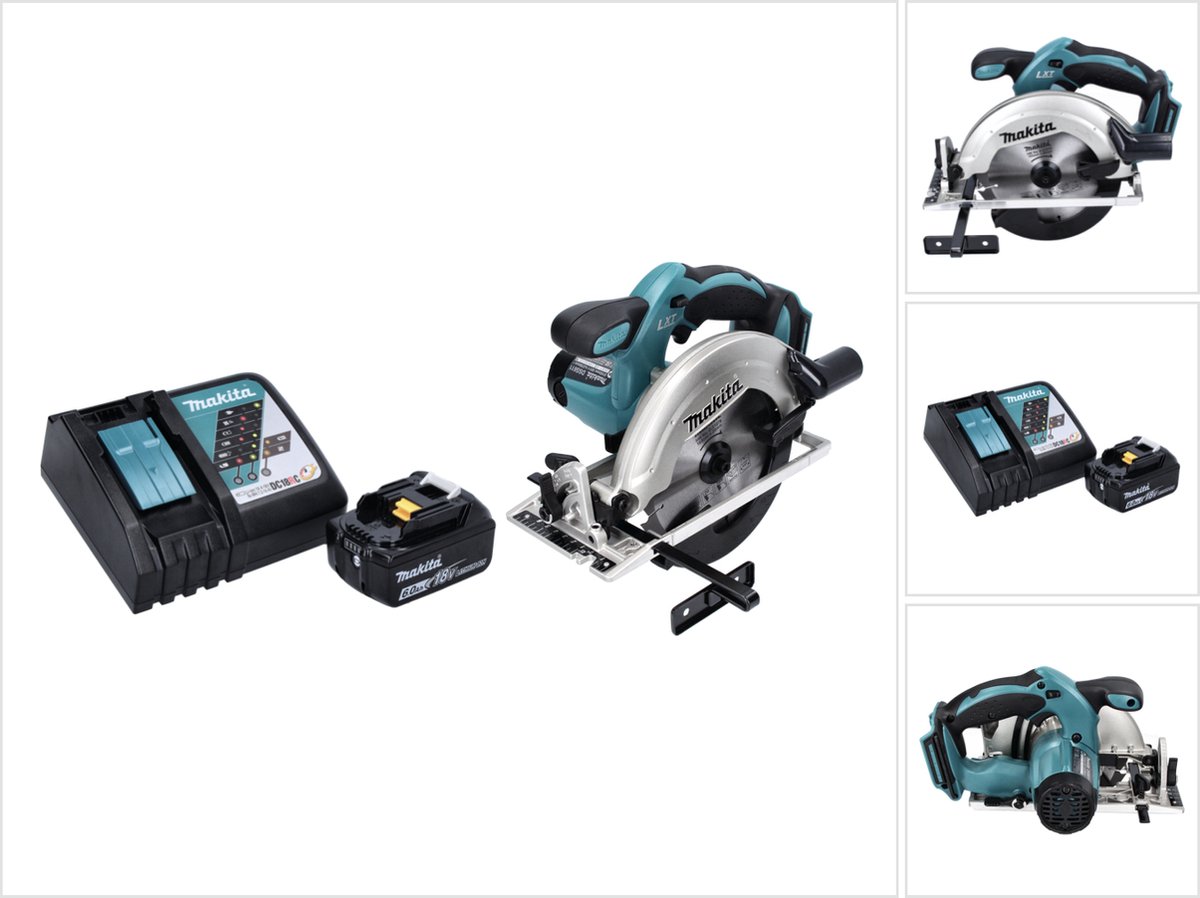 Makita DSS 611 RG1 accu-handcirkelzaag 18 V 165 mm + 1x accu 6,0 Ah + oplader