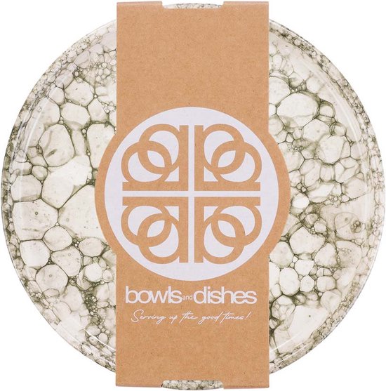 Bowls and Dishes Espuma Poterie Assiette | assiette de diner | Assiette plate | Assiette à tapas | Services de table 23 centimètres Ø - Vert - Astuce cadeau !