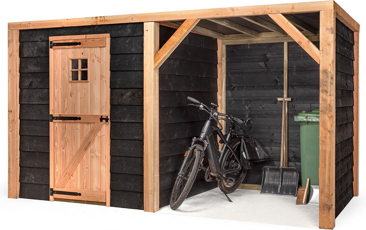 Tuinberging Moos - Tuinschuur - Fietsenstalling - Tuinkast - Schuur in Tuin - Fietsberging - Wood Selections