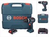 Bosch GSB 18V-55 Professionele accu klopboormachine 18 V 55 Nm borstelloos + 1x accu 2.0 Ah + koffer - zonder oplader