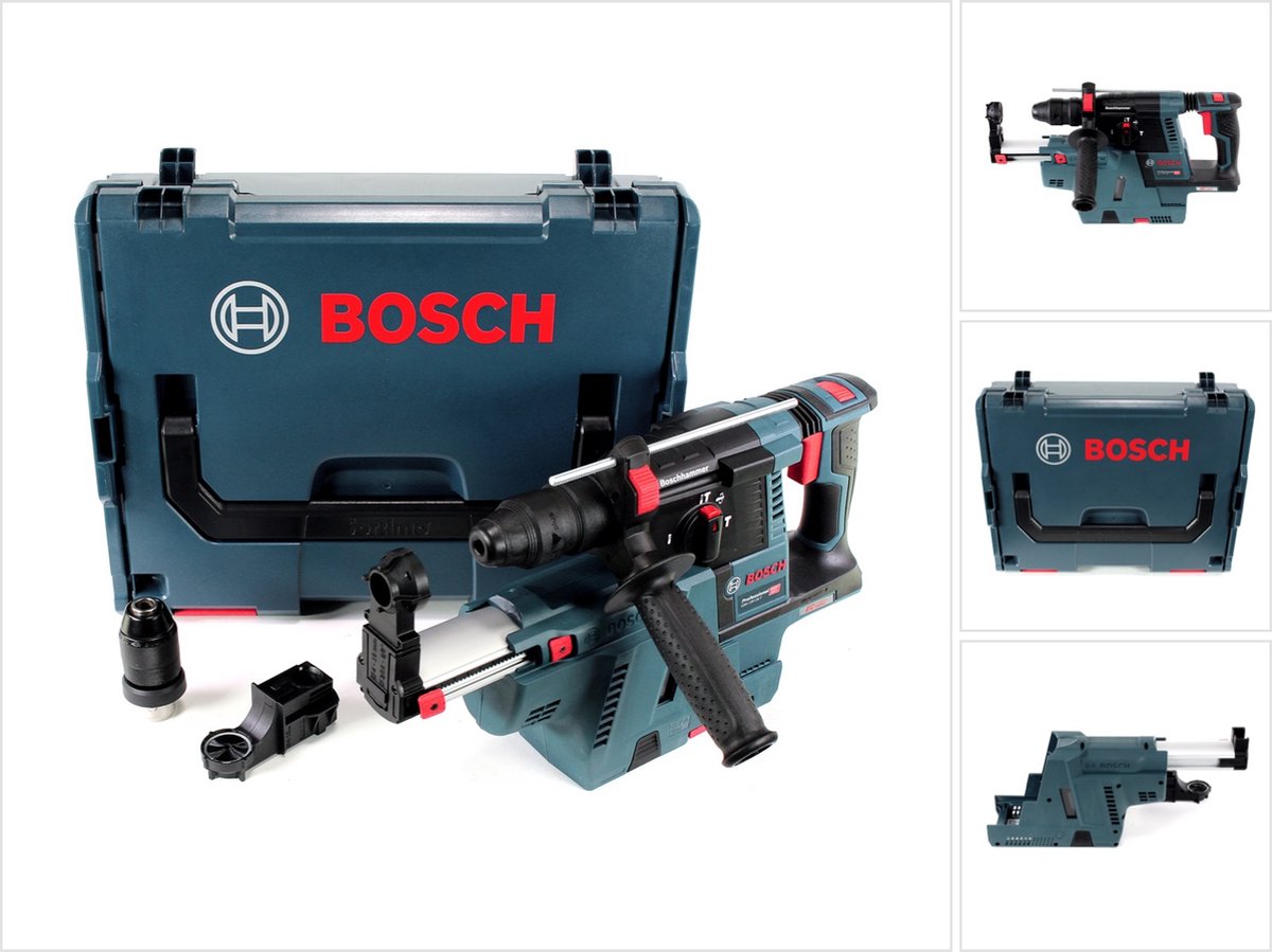 Bosch GBH 18V-26 F accu-boorhamer 18V 2,6J SDS-Plus Solo in L-Boxx met stofafzuiging - zonder accu, zonder oplader