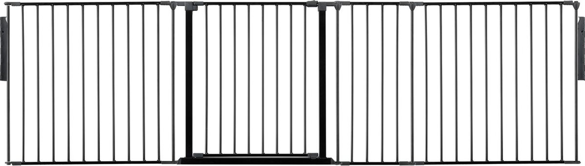 Safetots Kamerbreedhek, Panelenhek, Tot 259cm Breed, Zwart, 70cm Hoog