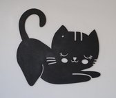 Katten set wanddecoratie - 3 stuks - kinderkamer - cadeau