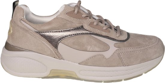 Gabor rollingsoft sensitive 96.835.44 - dames rollende wandelsneaker - beige - maat 38.5 (EU) 5.5 (UK)