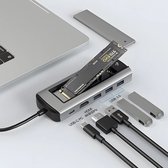 BlitzWolf® BW-Neo TH13 6-in-1 Docking Station with M.2 SATA SSD Card Slot 3*USB 3.0 PD100W 4K@30Hz HD M.2 SATA SSD USB Hubs