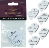 12 Stuks Plectrum Set White - 0.46 Plectrum - Nylon Guitar Picks - Lintage Guitars®