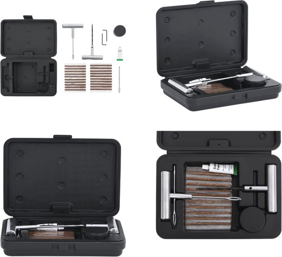 vidaXL 27-delige Bandenreparatieset voor auto's - Reparatieset Voor Autobanden - Reparatiesets Voor Autobanden - Reparatieset Voor Banden - Reparatiesets Voor Banden