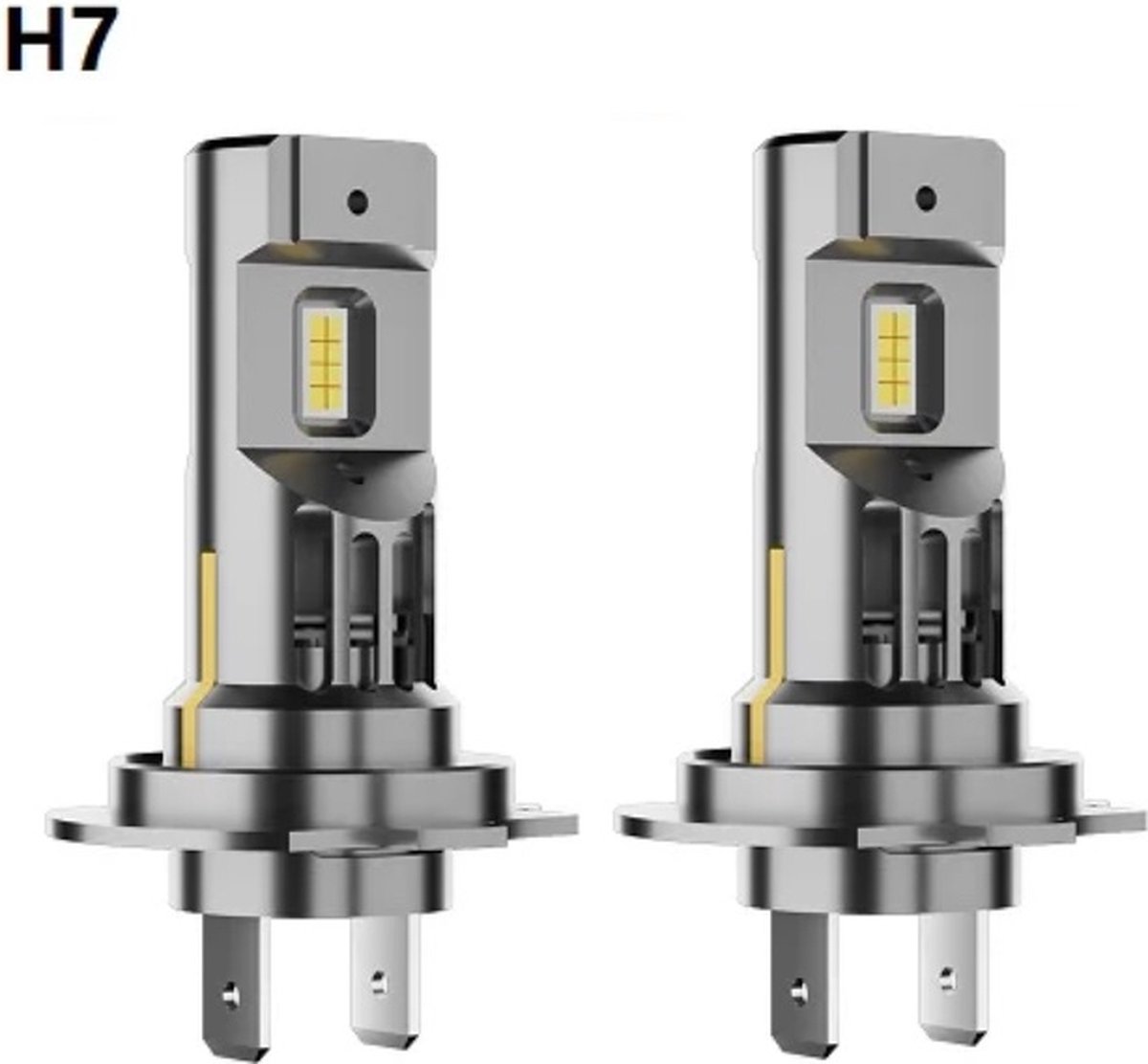 TLVX H7 55Watt Pro Line Perfect Fit LED lampen – 6000K Wit Licht (set 2 stuks), 36000 Lumen Hoge Lichtopbrengst – CANBUS - Auto - Scooter - Motor - Dimlicht - Grootlicht – Mistlicht - Koplampen - Autolamp - Autolampen 12V