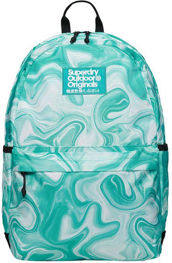 Superdry Printed Montana Backpack Irridecent Bali Blue