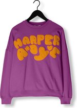 Harper & Yve Logo-sw Truien & vesten Dames - Sweater - Hoodie - Vest- Paars - Maat M