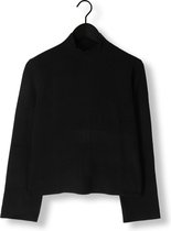 Minus Lupi High Neck Knit Pullover Truien & vesten Dames - Sweater - Hoodie - Vest- Zwart - Maat L