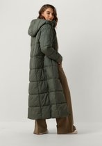 Another Label Mille Long Puffer Jassen Dames - Winterjas - Groen - Maat XS