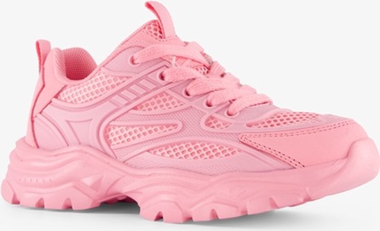 Bleu Box meisjes dad sneakers roze - Uitneembare zool