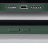 Mobilize Rubber Gelly Telefoonhoesje geschikt voor Apple iPhone 15 Hoesje Flexibel TPU Backcover - Matt Green